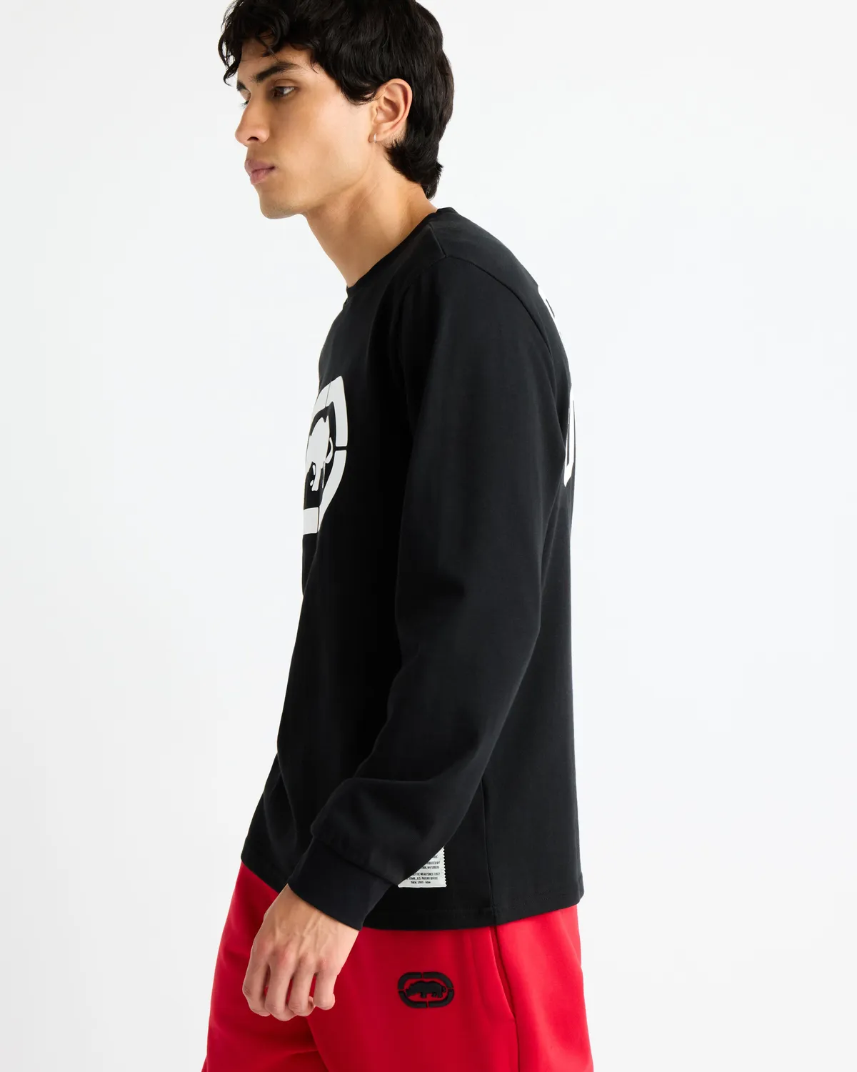 Ecko Red Classic Rhino Long Sleeve Tee bluza bumbac