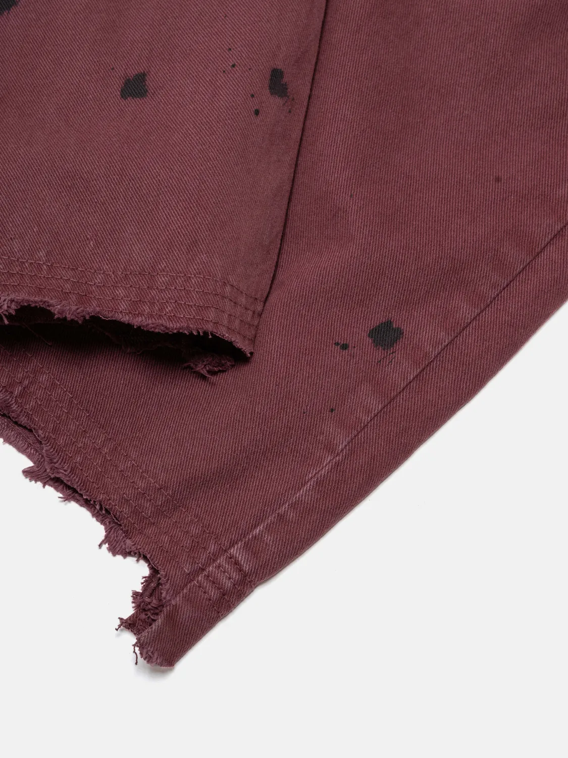 Enrage Casino pantaloni burgundy slim distrusi