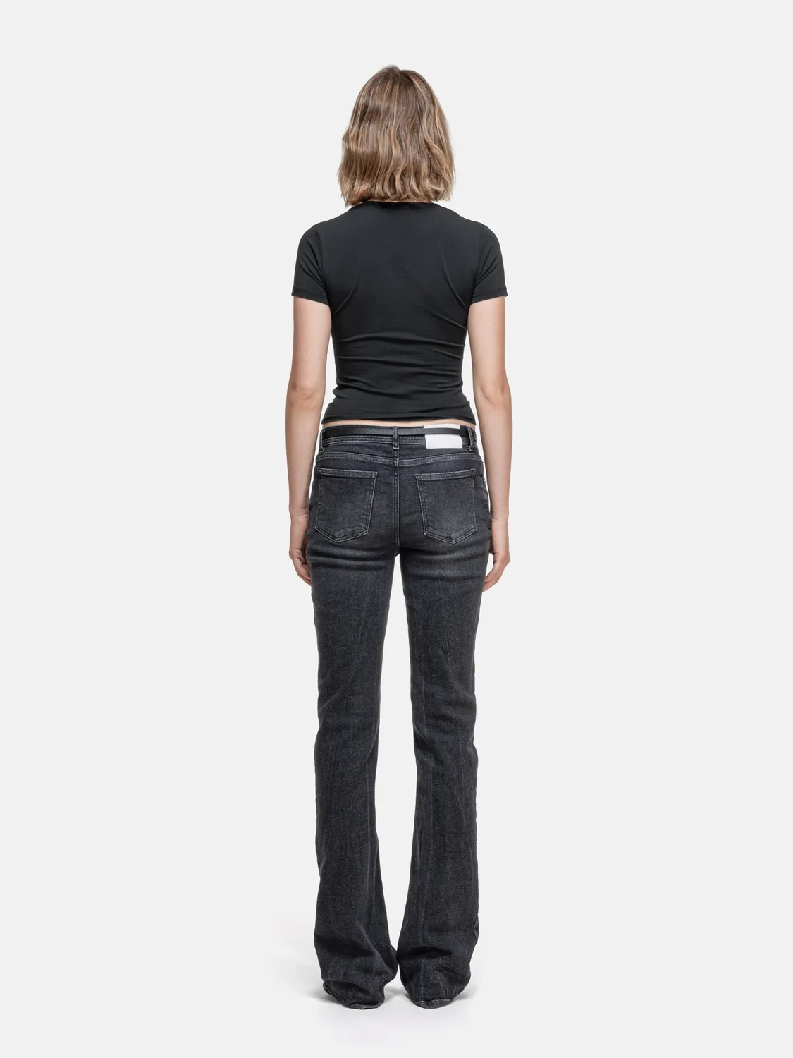 Enrage Fitted tricou damă negru modal elastic