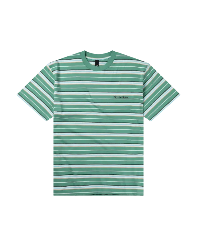 No Problemo Mini Problemo Stripe tricou aqua cu dungi