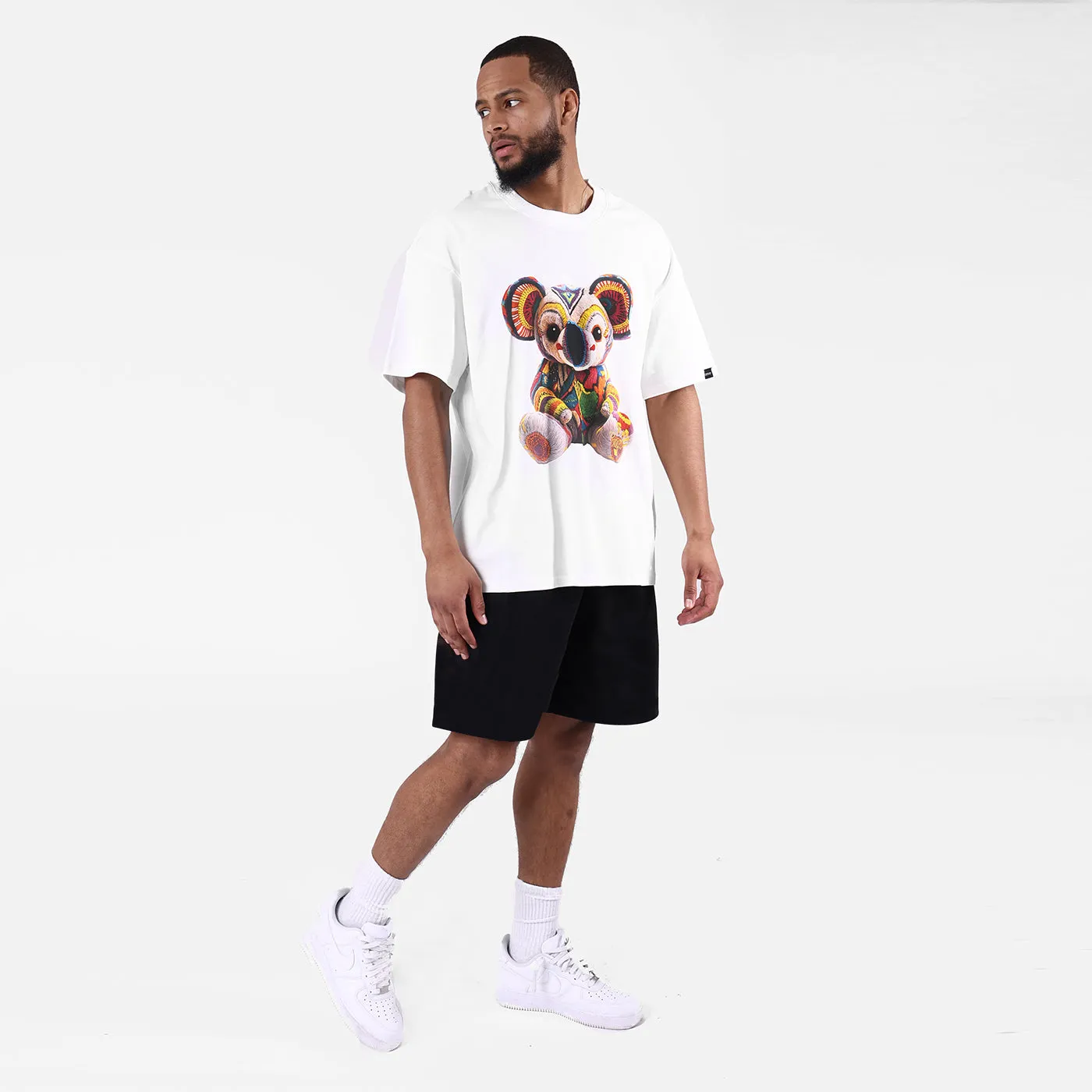 COOGI Koala Tee Oversized tricou alb bumbac