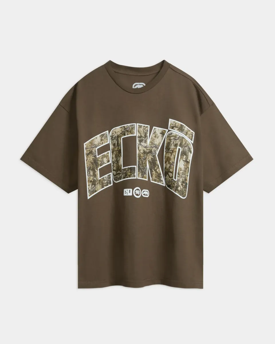 Ecko Red Leafy On Fire tricou boxy bumbac greu