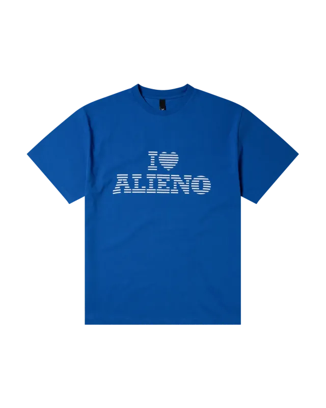 No Problemo I Heart tricou albastru bumbac greu