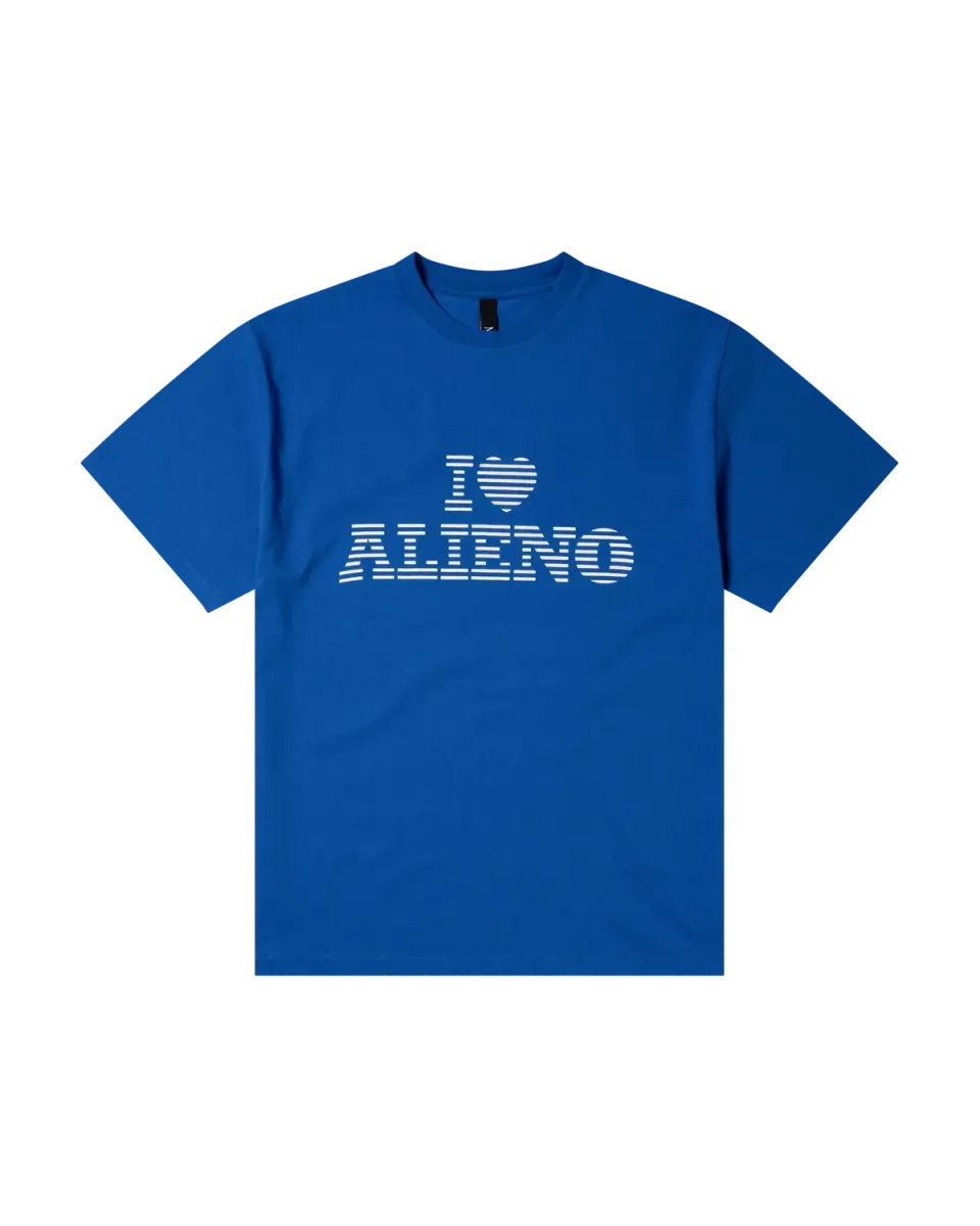 No Problemo I Heart tricou albastru bumbac greu