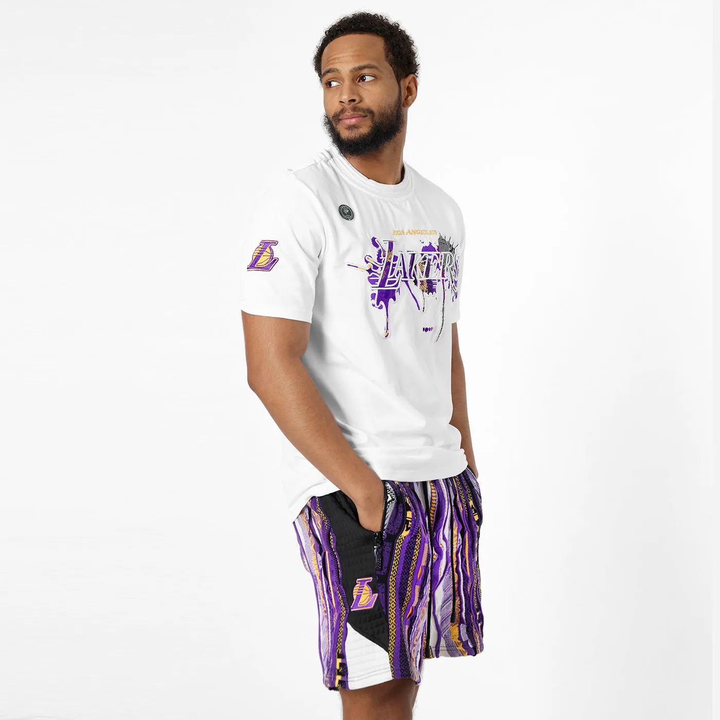 COOGI X NBA Lakers tricou galben brodat