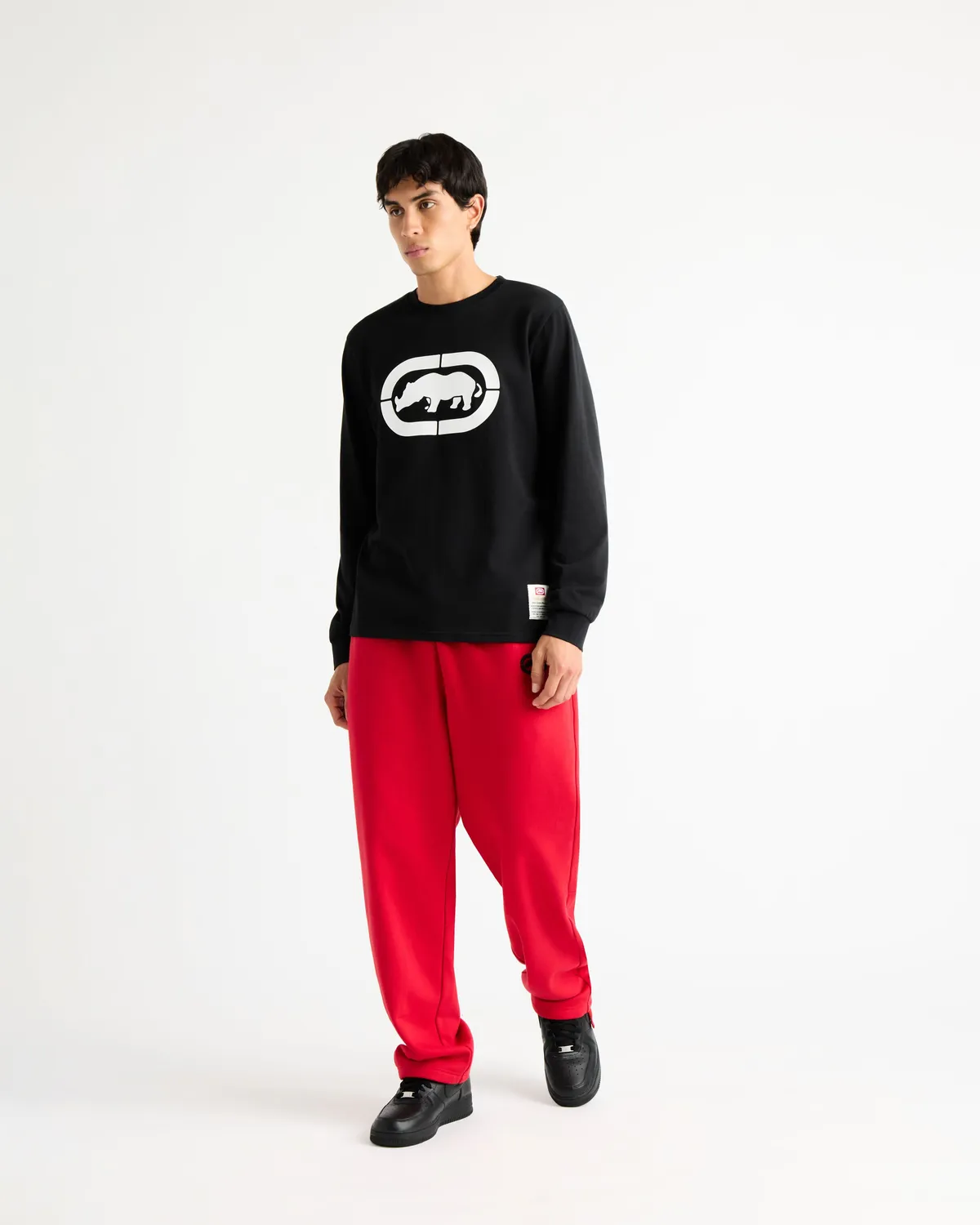 Ecko Red Classic Rhino Long Sleeve Tee bluza bumbac