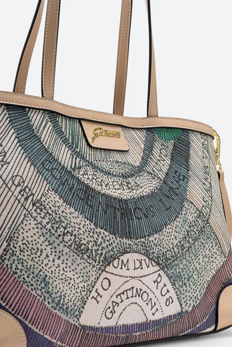 Gattinoni Lady geanta crossbody dama watercolor