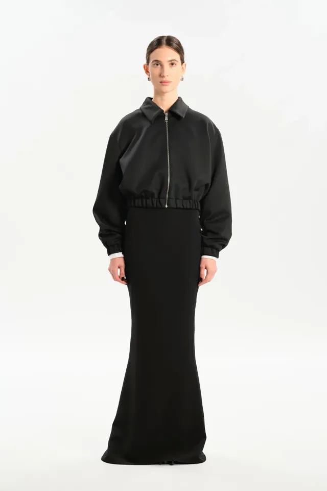 Dualitae Patrizia geaca bomber neopren neagra