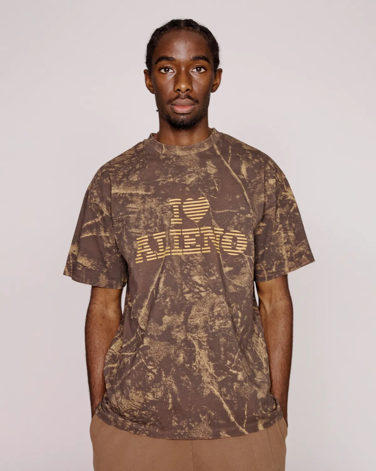 No Problemo I Love Alieno Camo tricou camuflaj