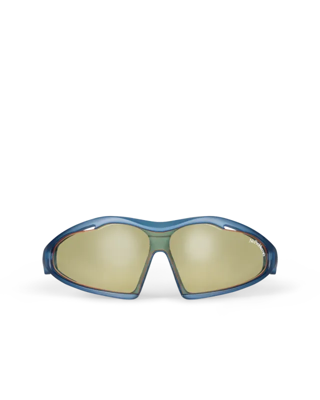No Problemo x Le Specs Flux ochelari soare albaștri