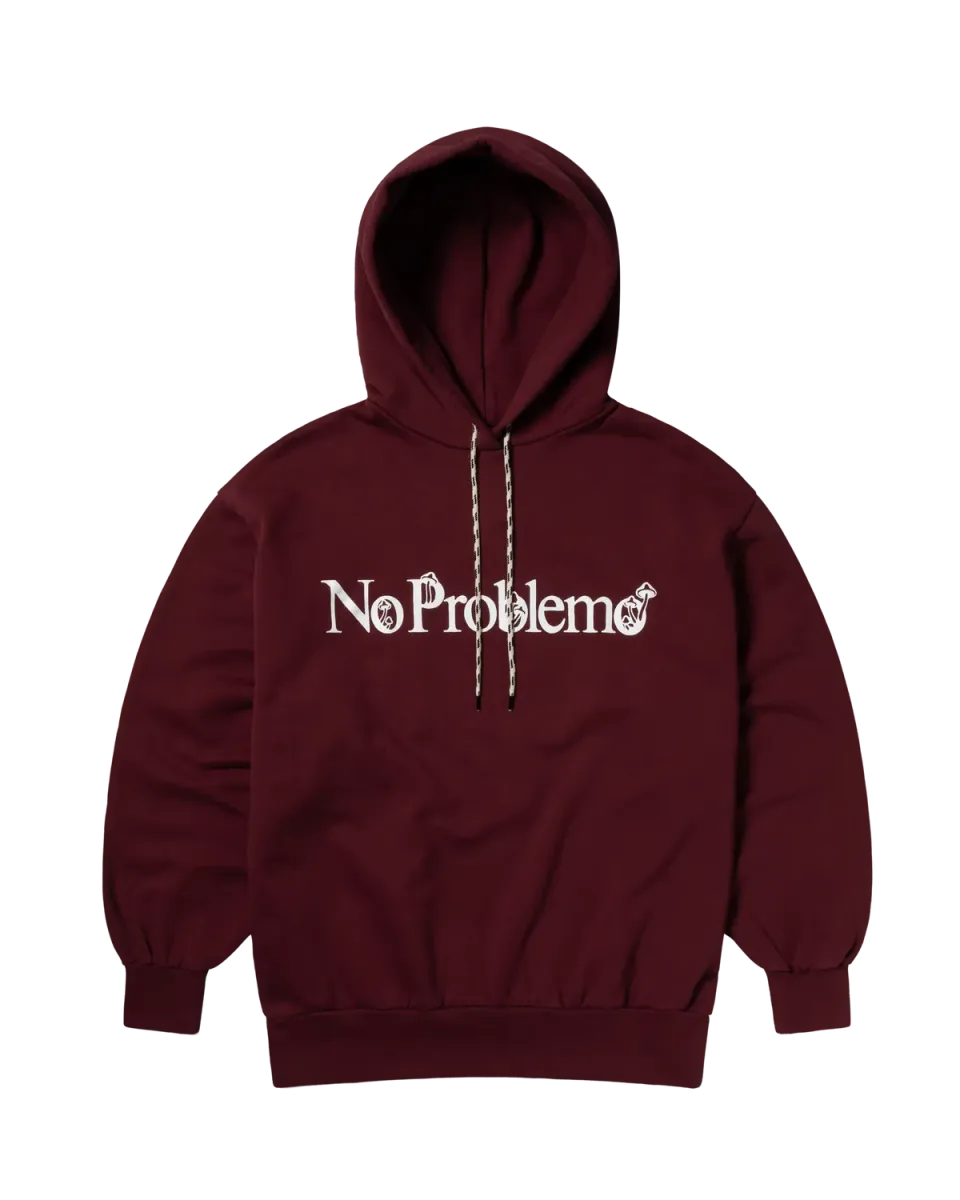 No Problemo Funghi Problemo Hoodie hanorac visiniu