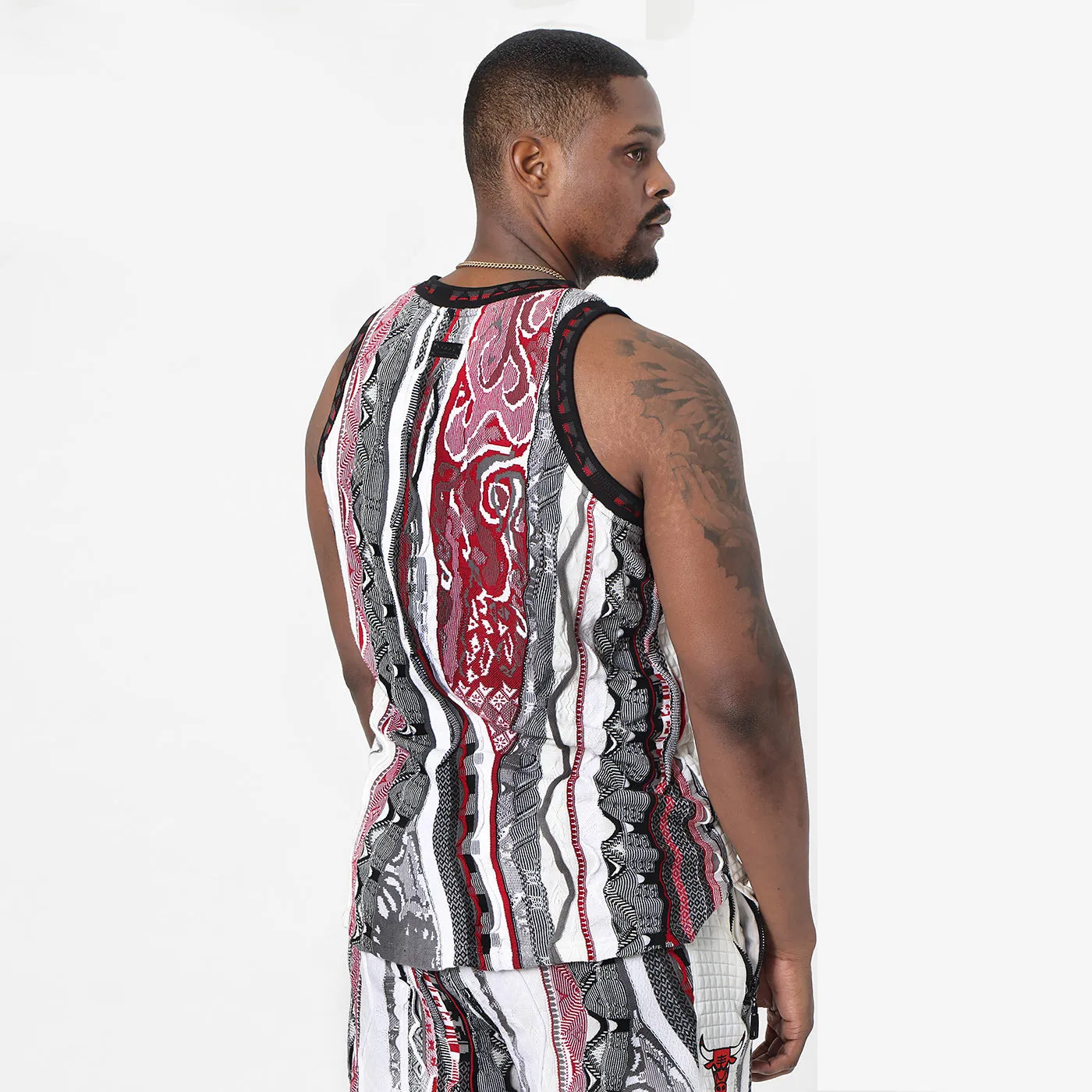 COOGI Chicago Bulls vestă tricotată roșu bărbați bumbac
