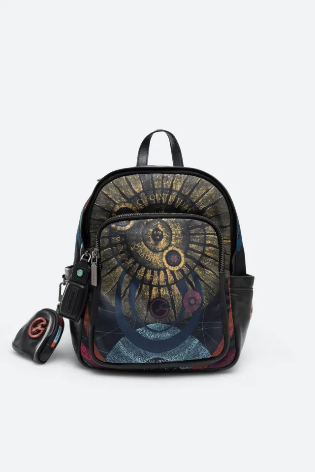 Gattinoni Planetarium Black rucsac mic negru 9L piele