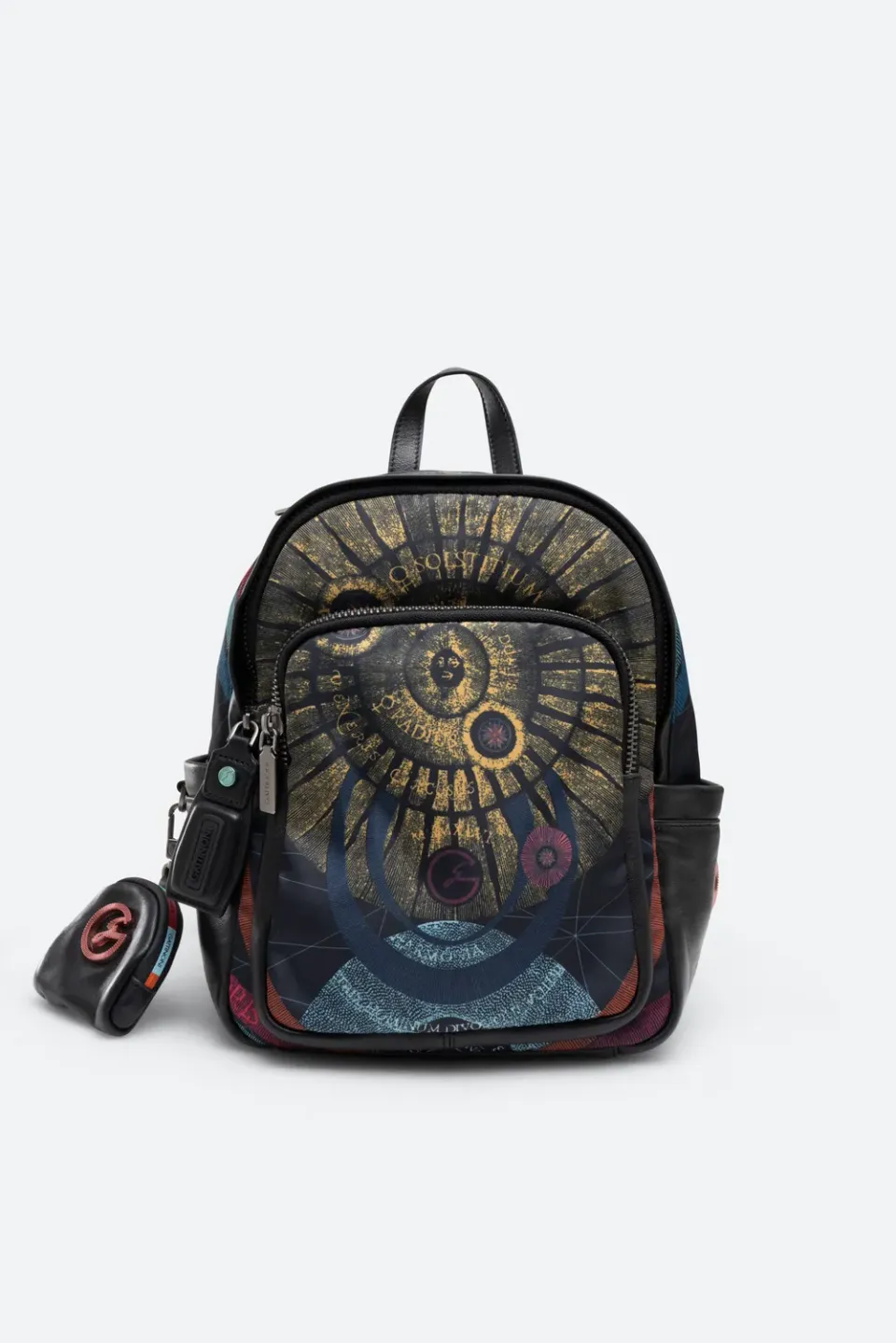 Gattinoni Planetarium Black rucsac mic negru 9L piele