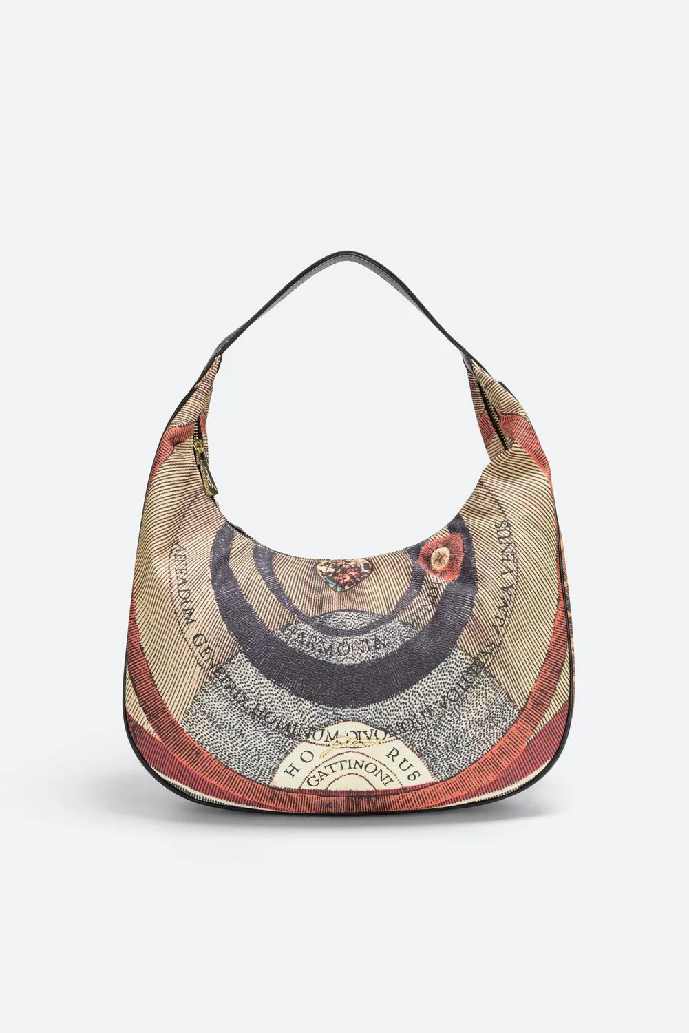 Gattinoni Planetarium geanta hobo negru 36cm