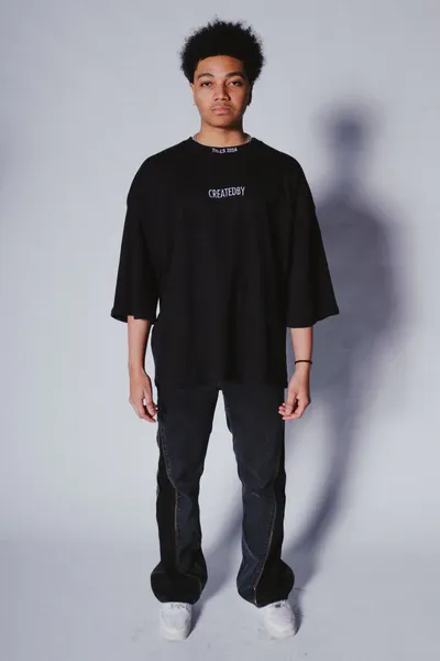 Createdby Butterfly V3 tricou negru greu 380gsm