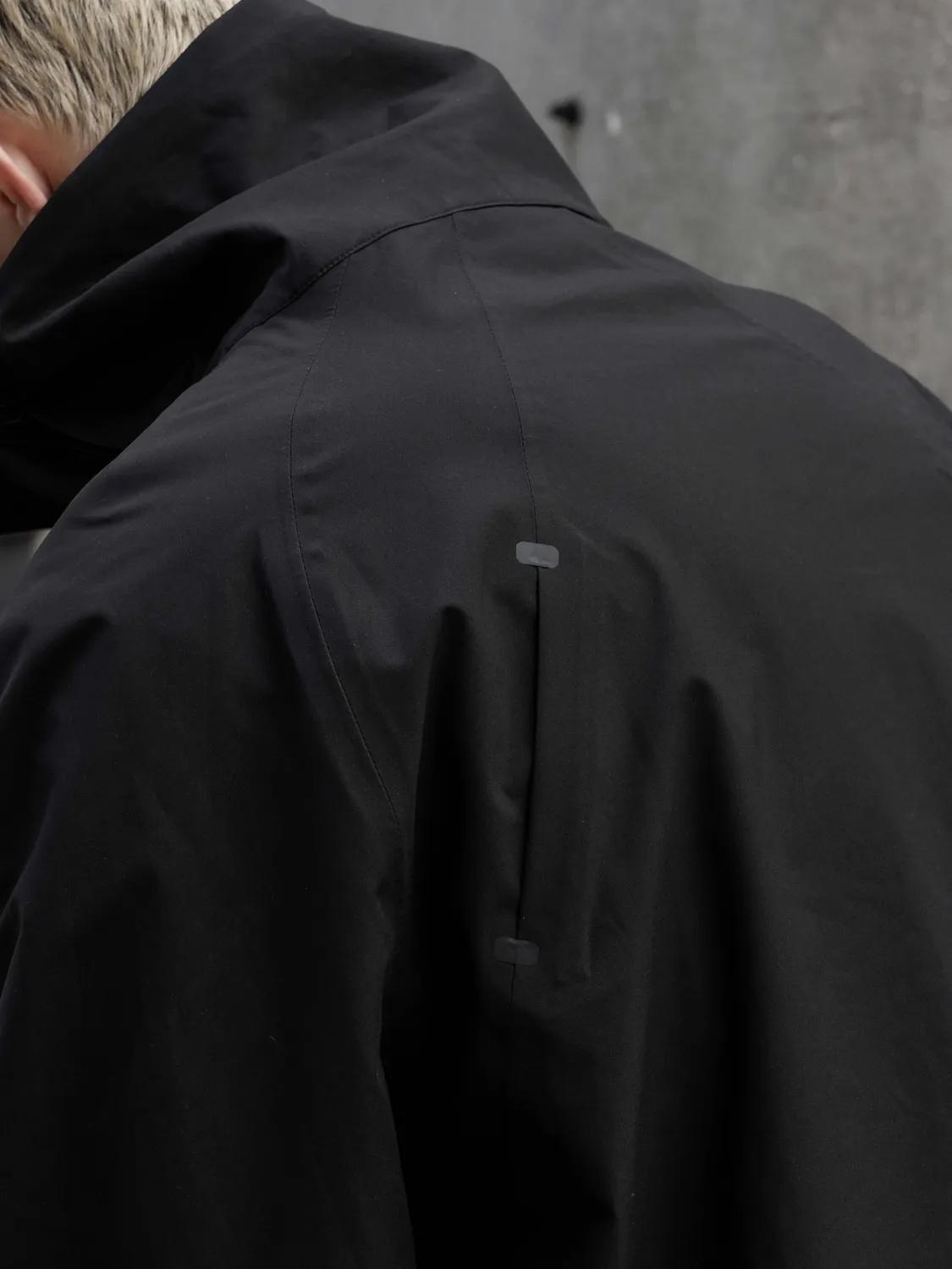 Enrage windbreaker geacă antivânt neagră tehnică