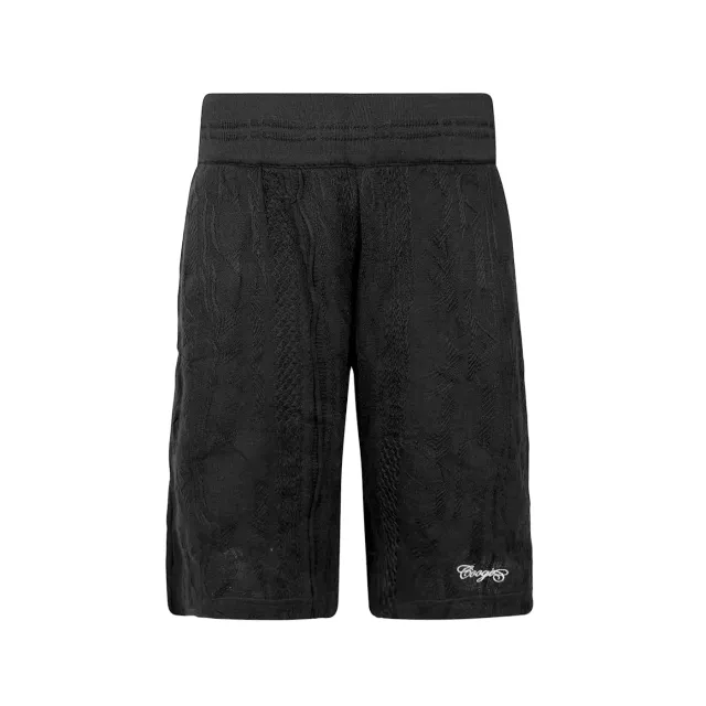 COOGI Light Weight Pantaloni scurti tricotati negri bumbac