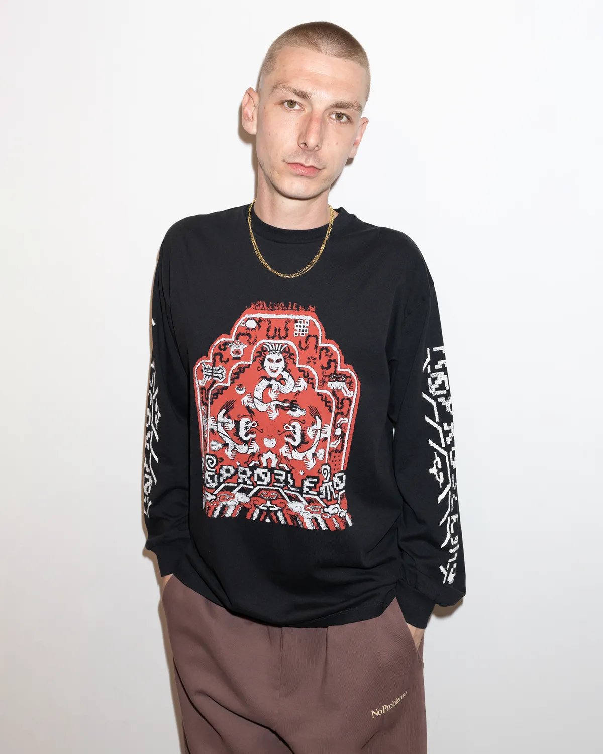 No Problemo Rugged LS Tee tricou maneca lunga negru