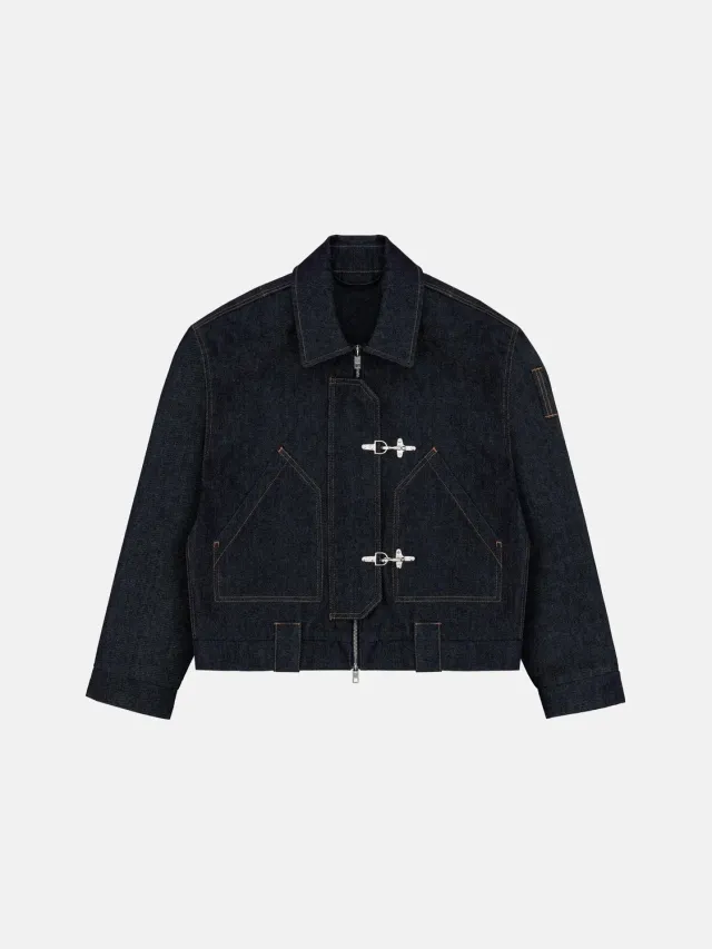 Enrage Fatigue Jacket geaca denim raw indigo