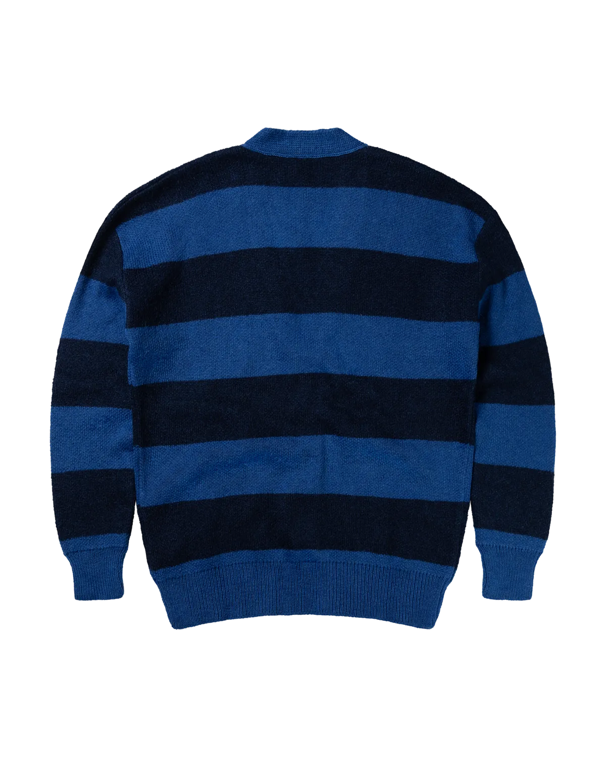 No Problemo Striped cardigan oversize mohair albastru dungi