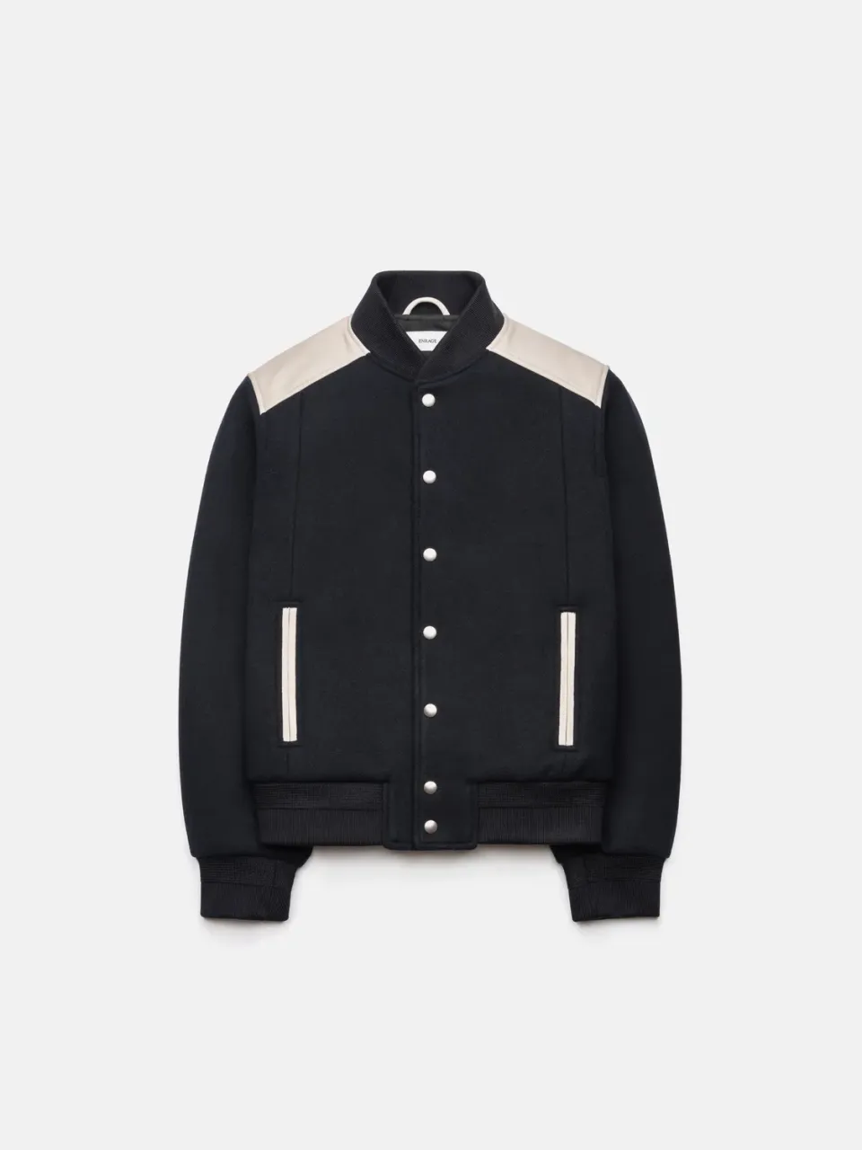 Enrage Varsity geaca bleumarin lana