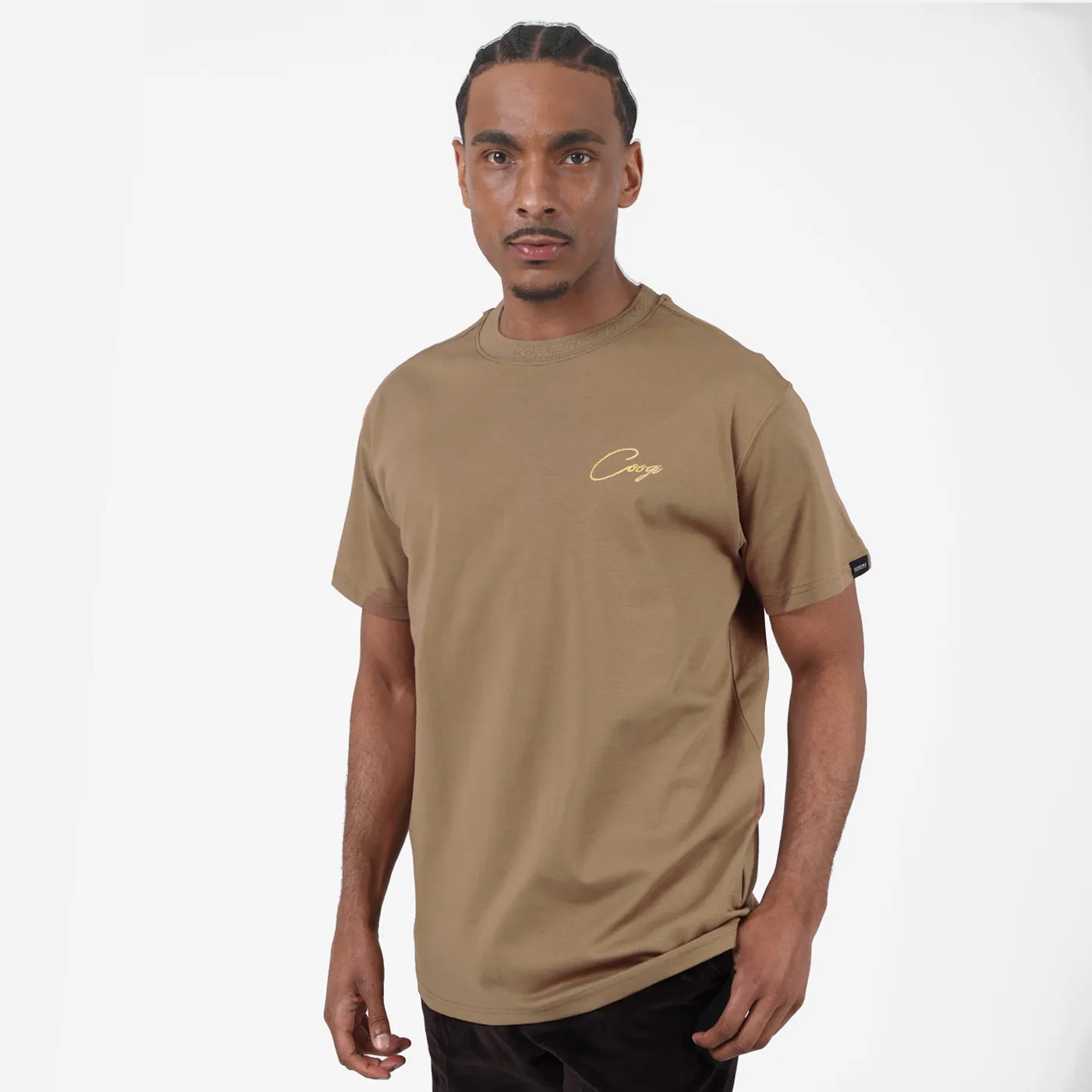 COOGI Script Tee tricou maro bumbac