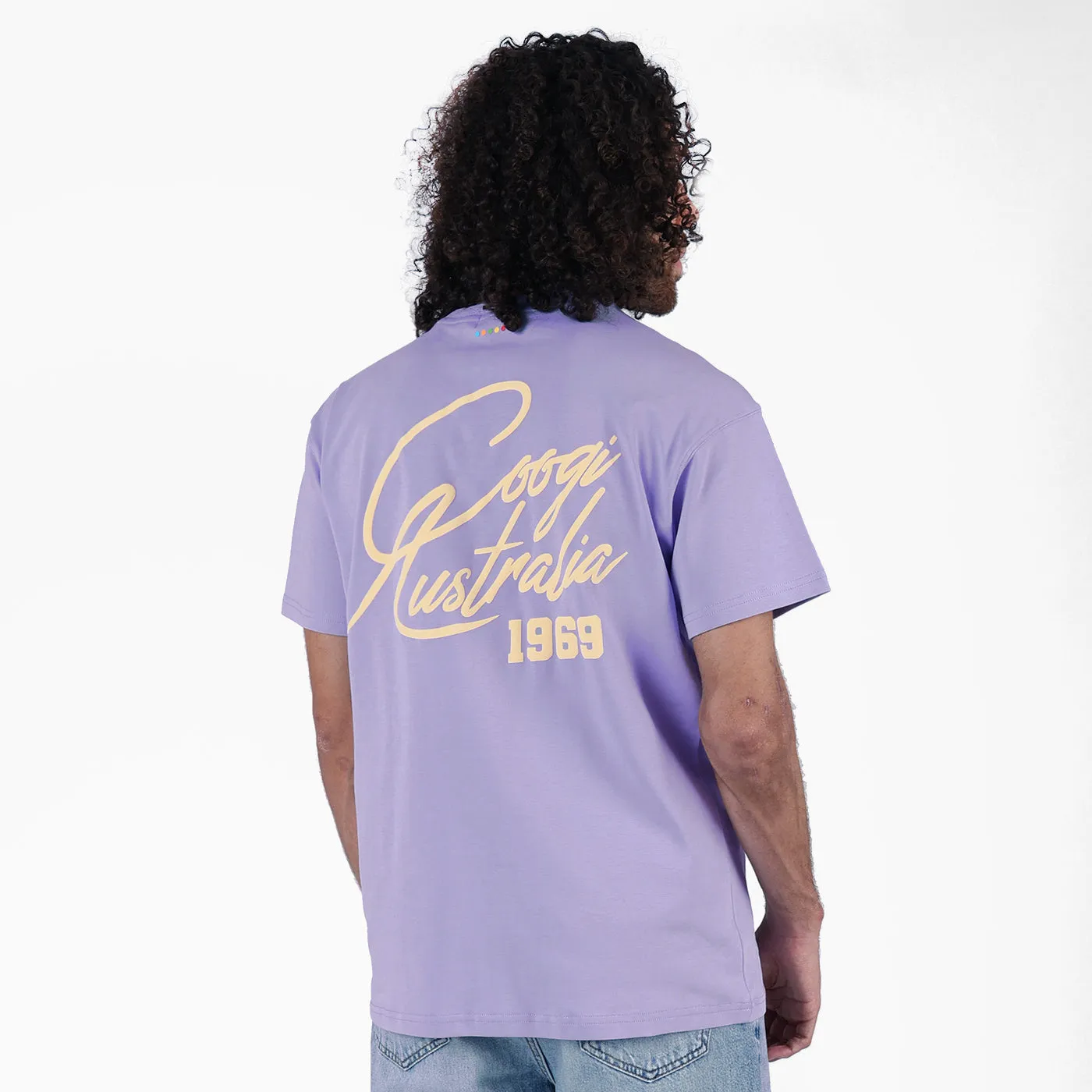 COOGI Script tricou bleu deschis bumbac