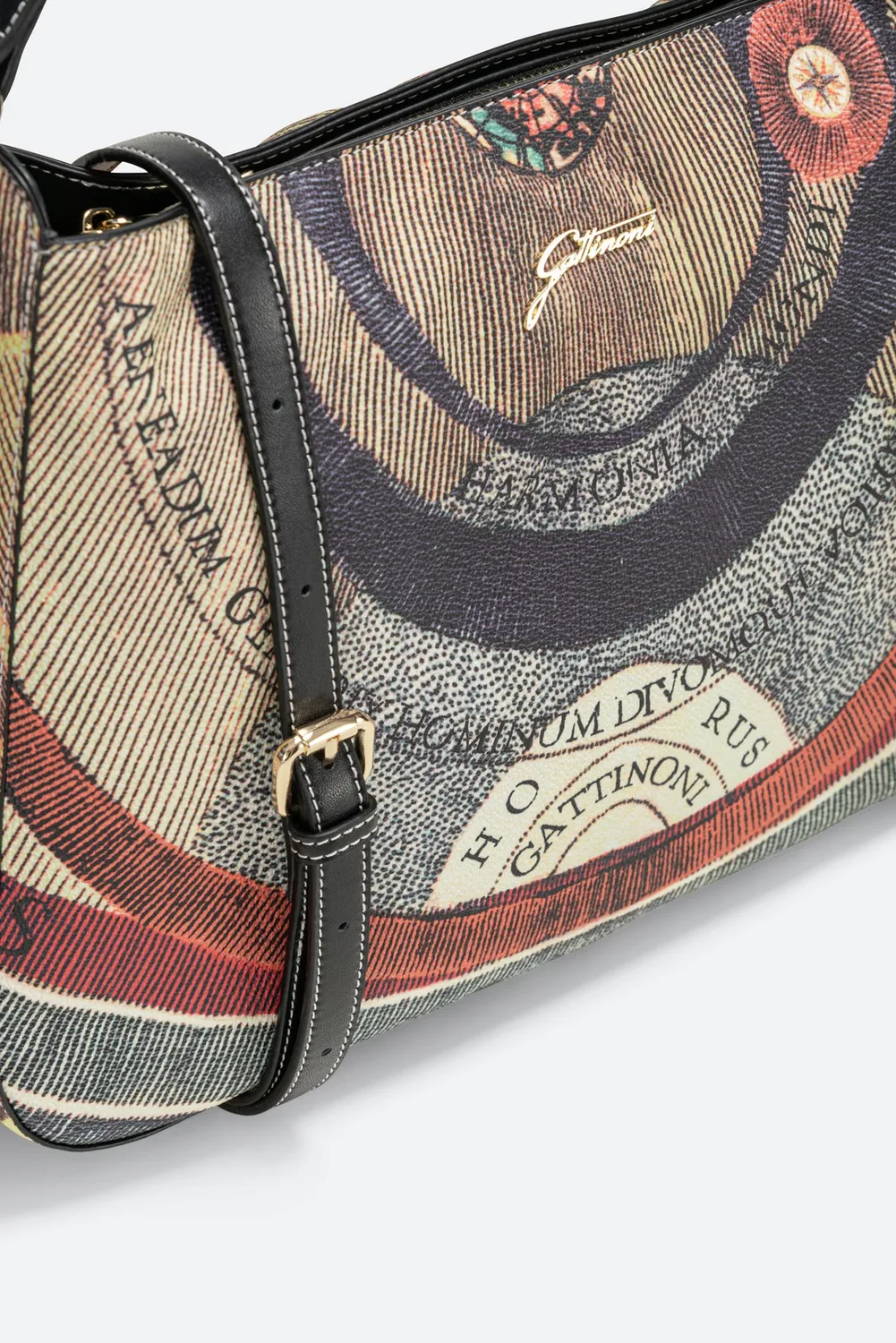 Gattinoni Planetarium Classic Hobo geanta medie cu piele