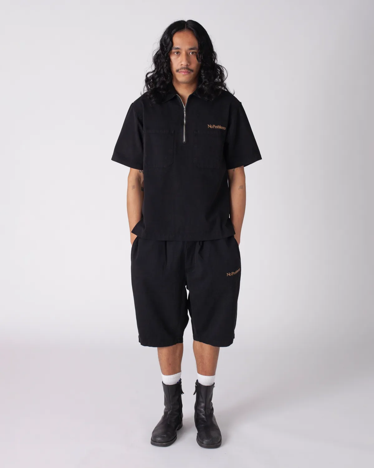 No Problemo Mini Problemo Work Short pantaloni scurti negri