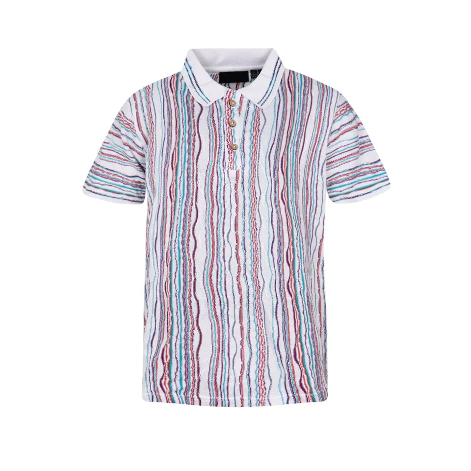 COOGI Light Weight polo tricot alb bumbac