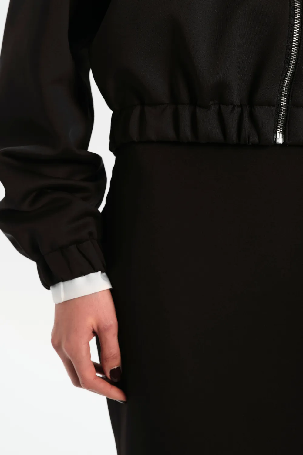Dualitae Patrizia geaca bomber neopren neagra
