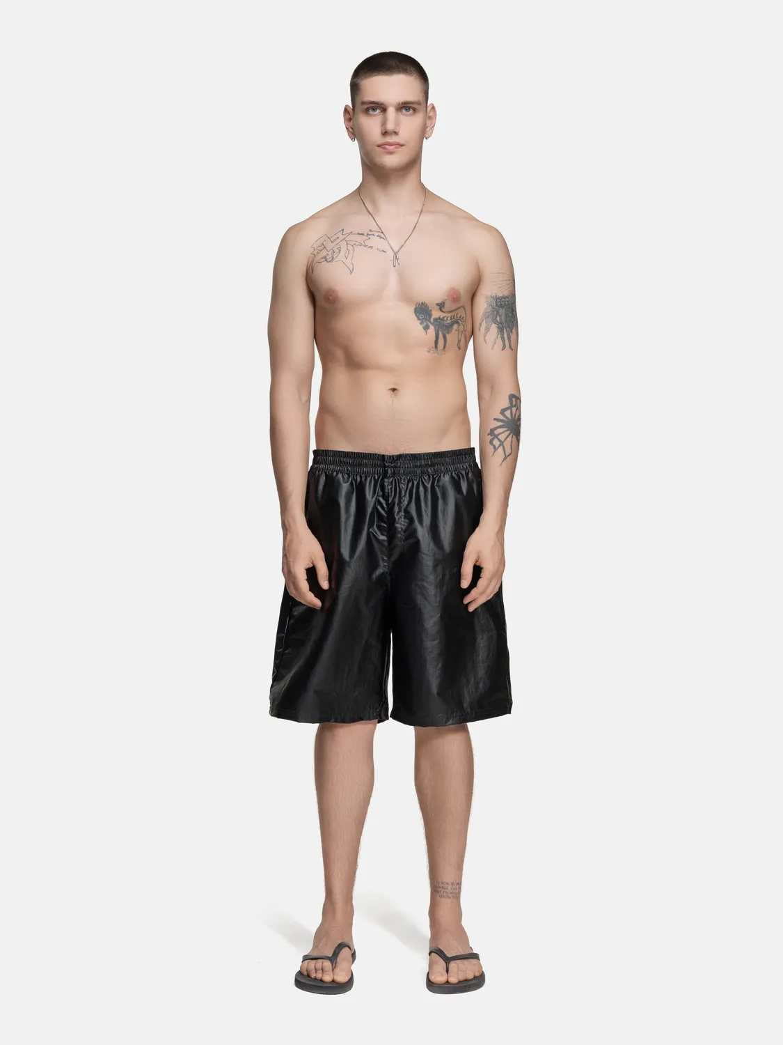 Enrage Performance pantaloni scurti negri poliester