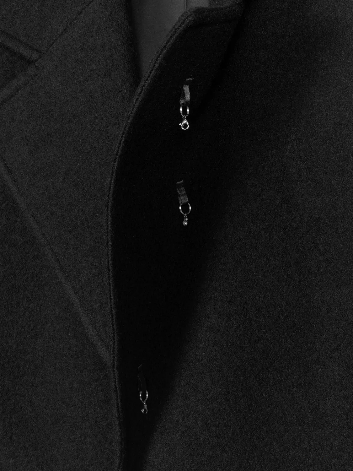Enrage Lazy Coat palton negru lana