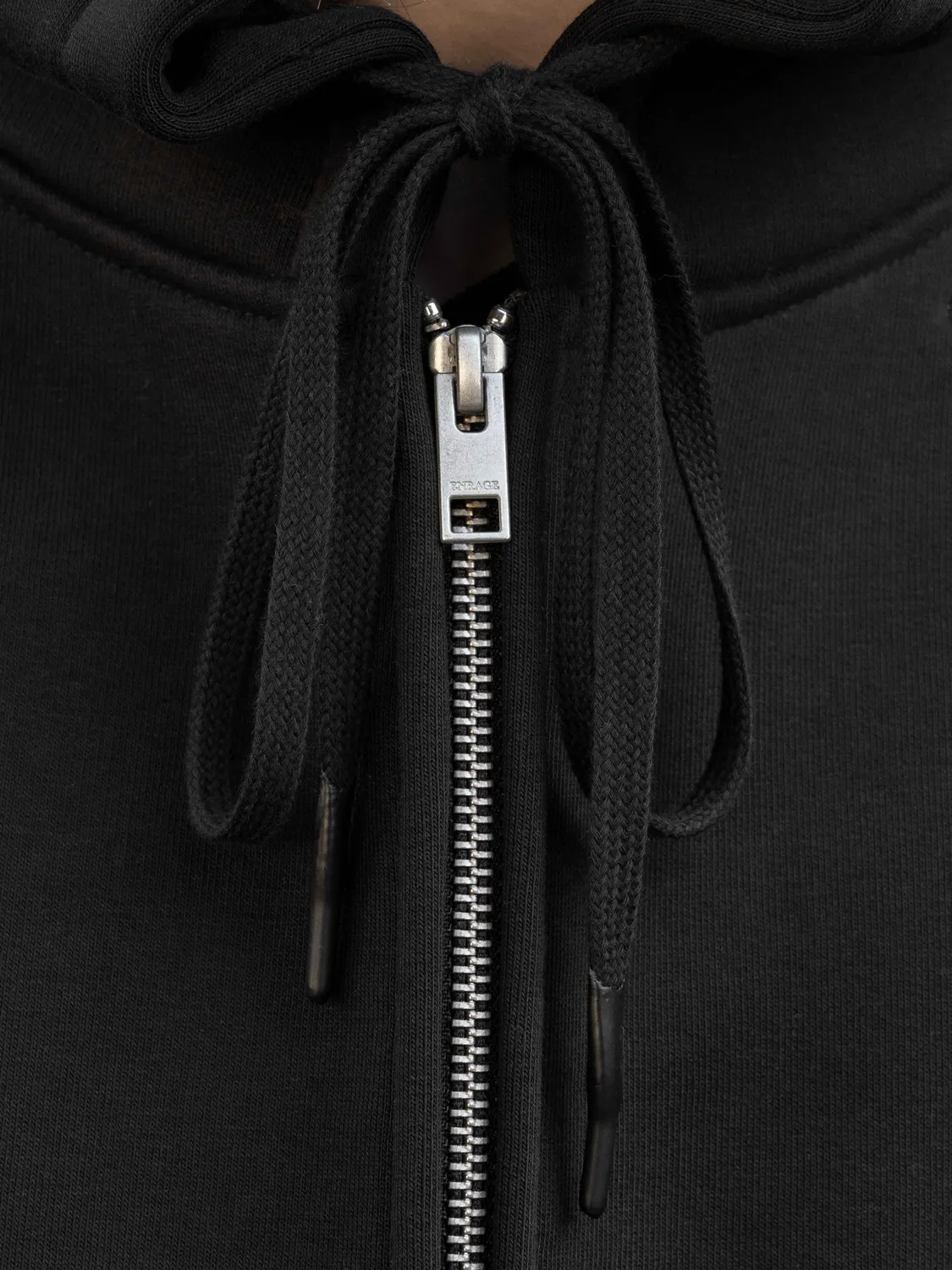 Enrage Bubble Zip Hoodie hanorac negru fleece gros