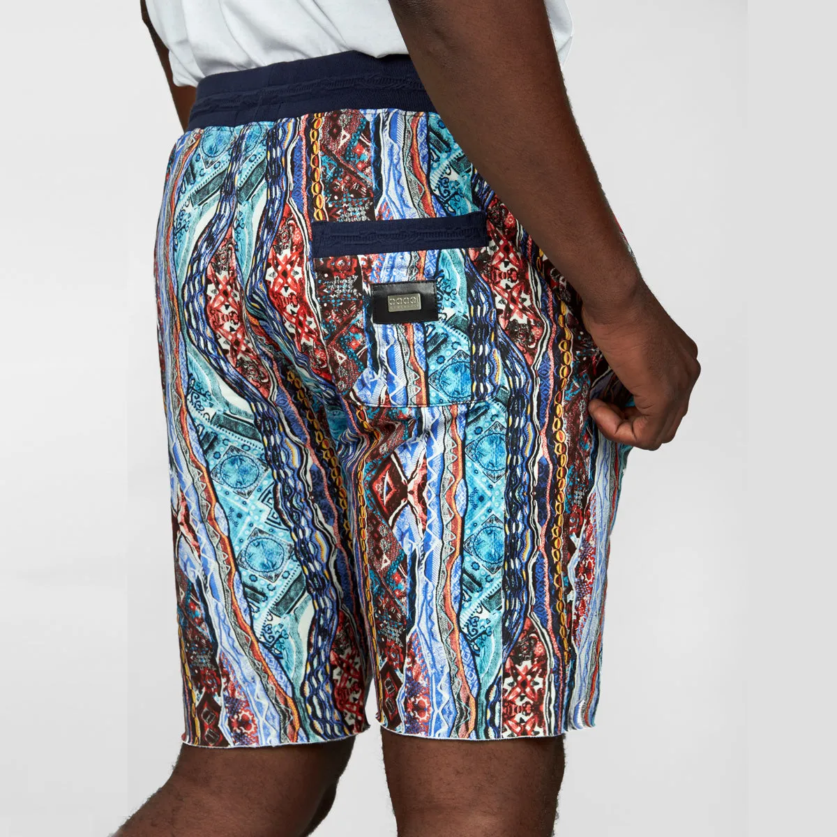 COOGI OG Red-Blue All-Over pantaloni scurti fleece bumbac
