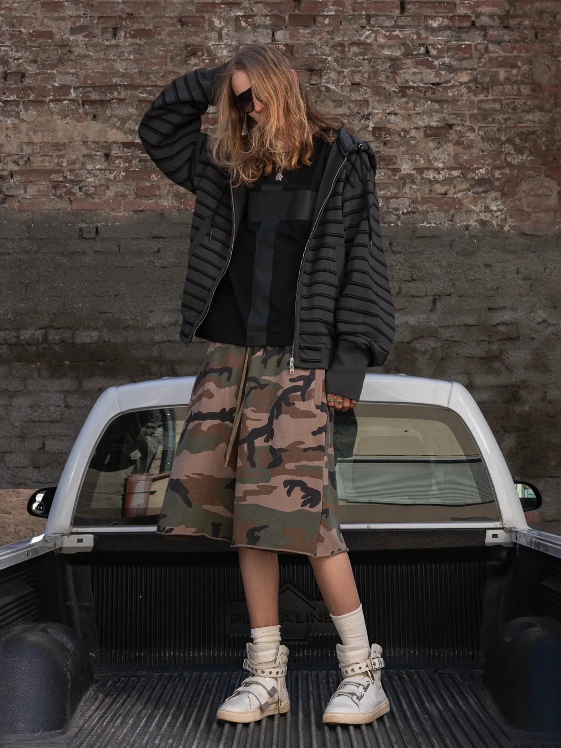 Enrage Maxi Shorts pantaloni scurți camo bumbac