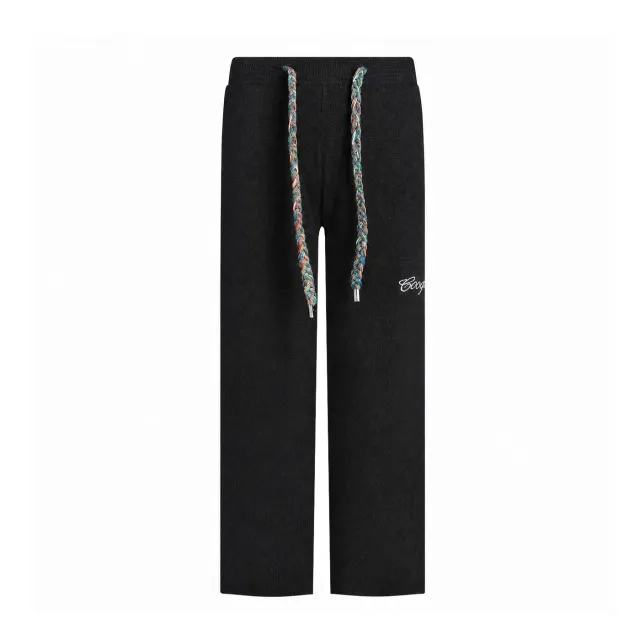 COOGI Heavy Weight Knit pantaloni negri bumbac