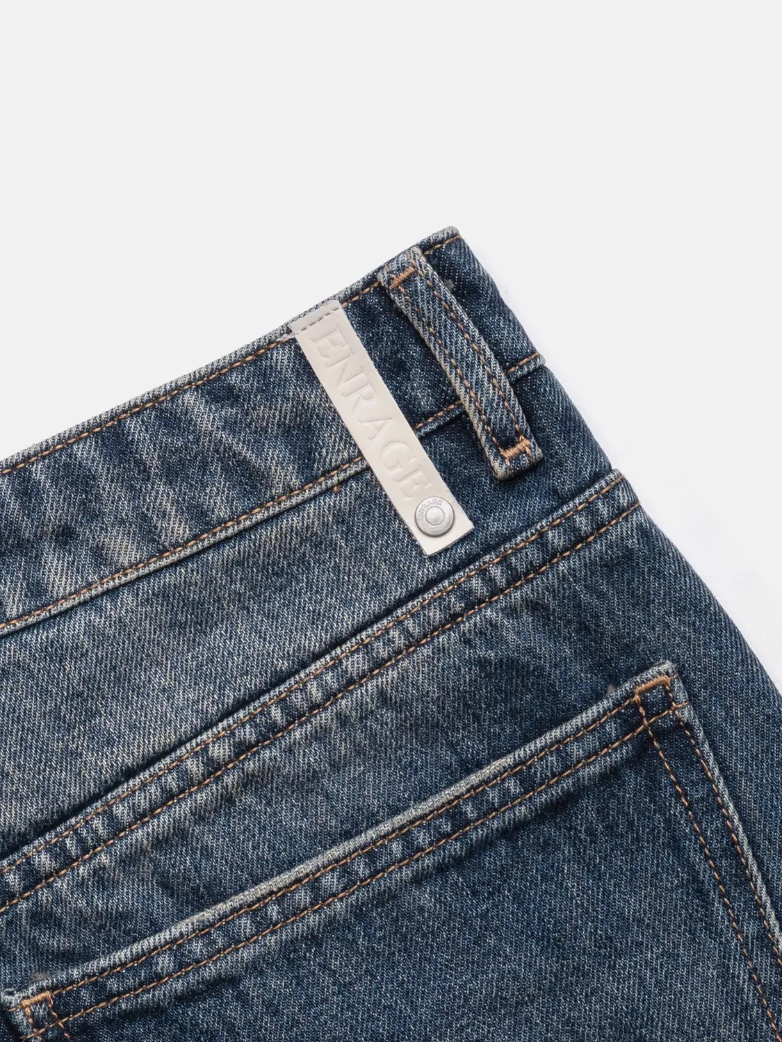 Enrage Straight Jeans blugi bleumarin denim