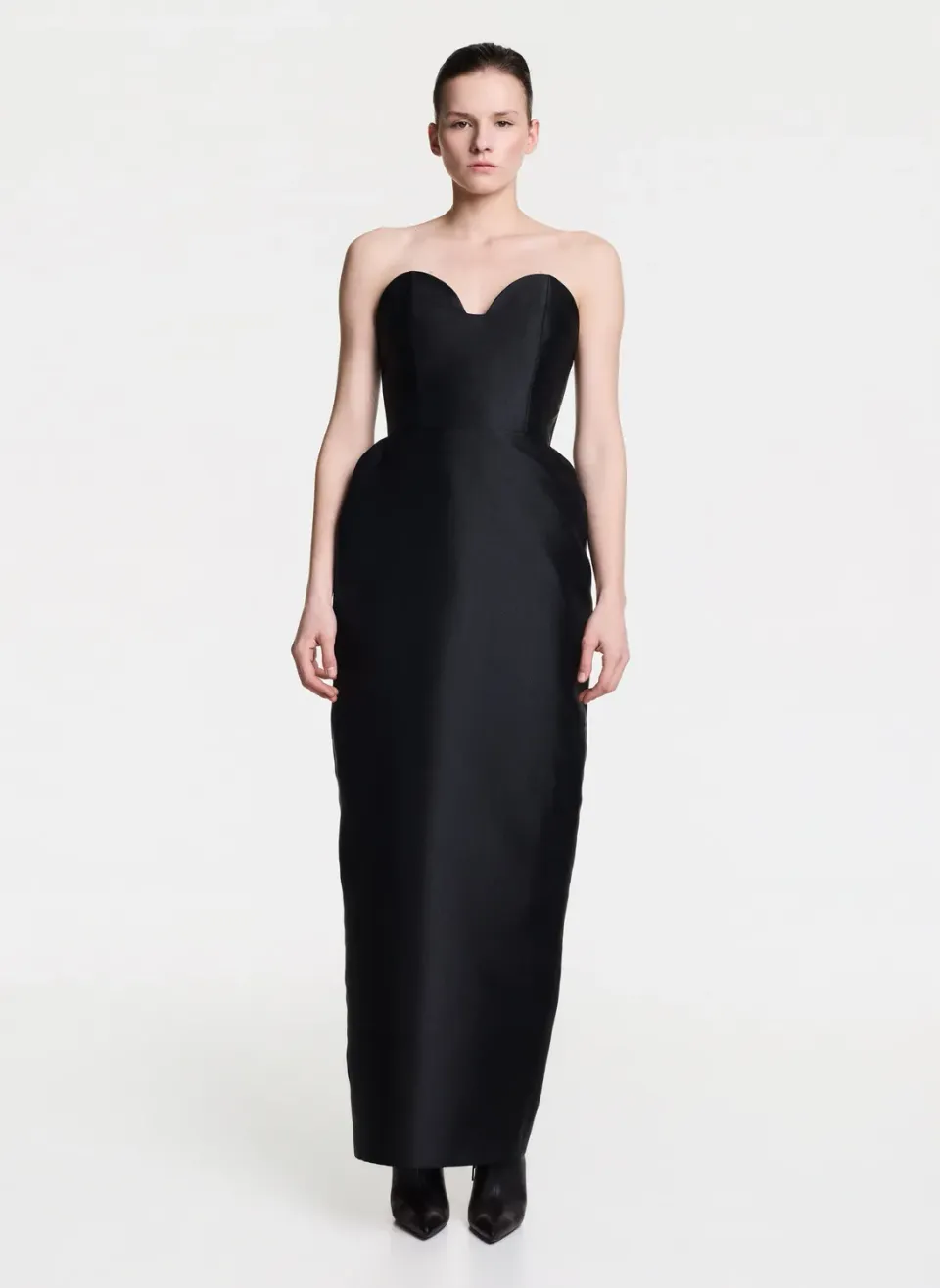 Dualitae Heart Shape rochie neagra seara