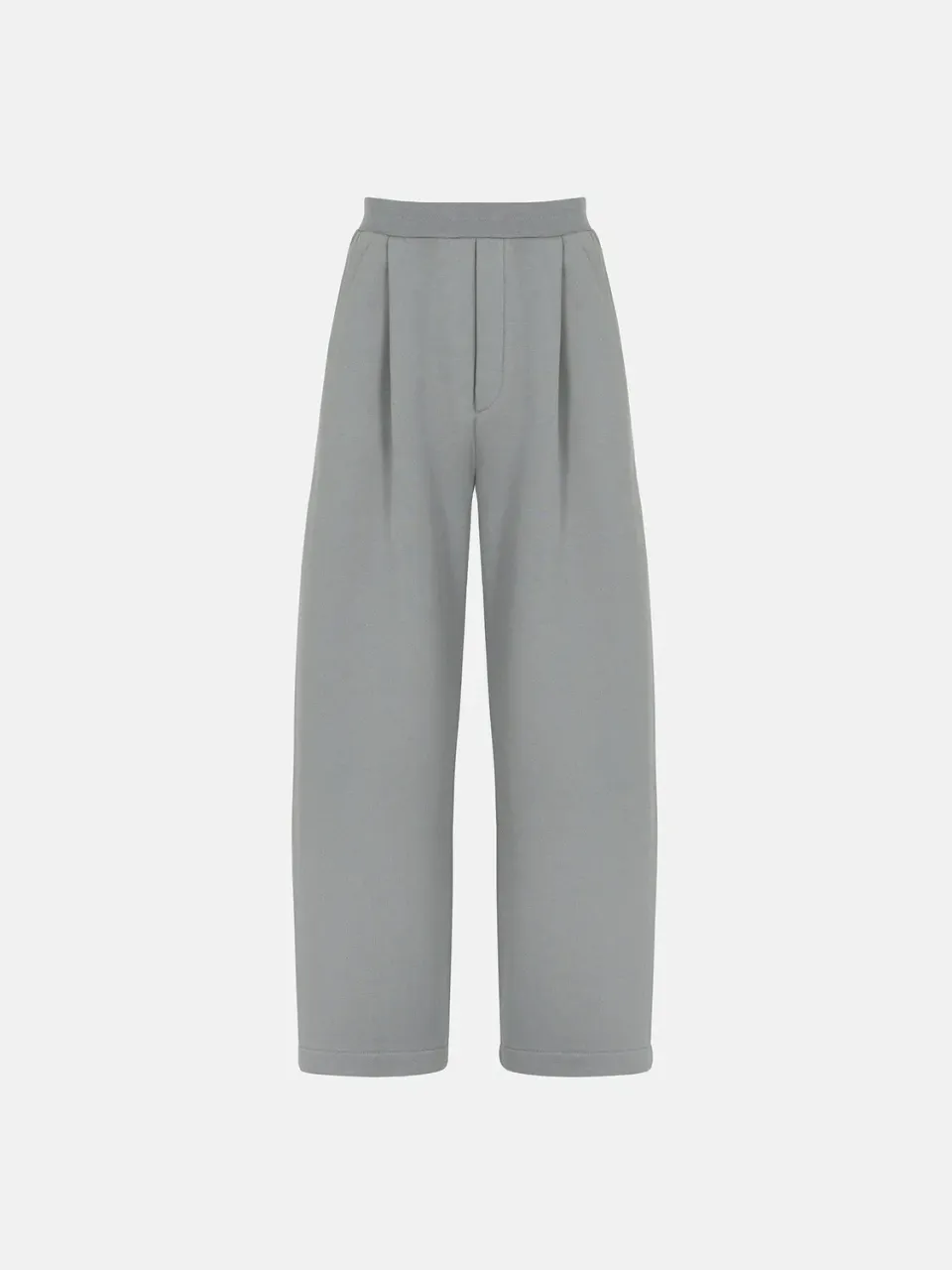 Enrage Pleated pantaloni trening gri bumbac