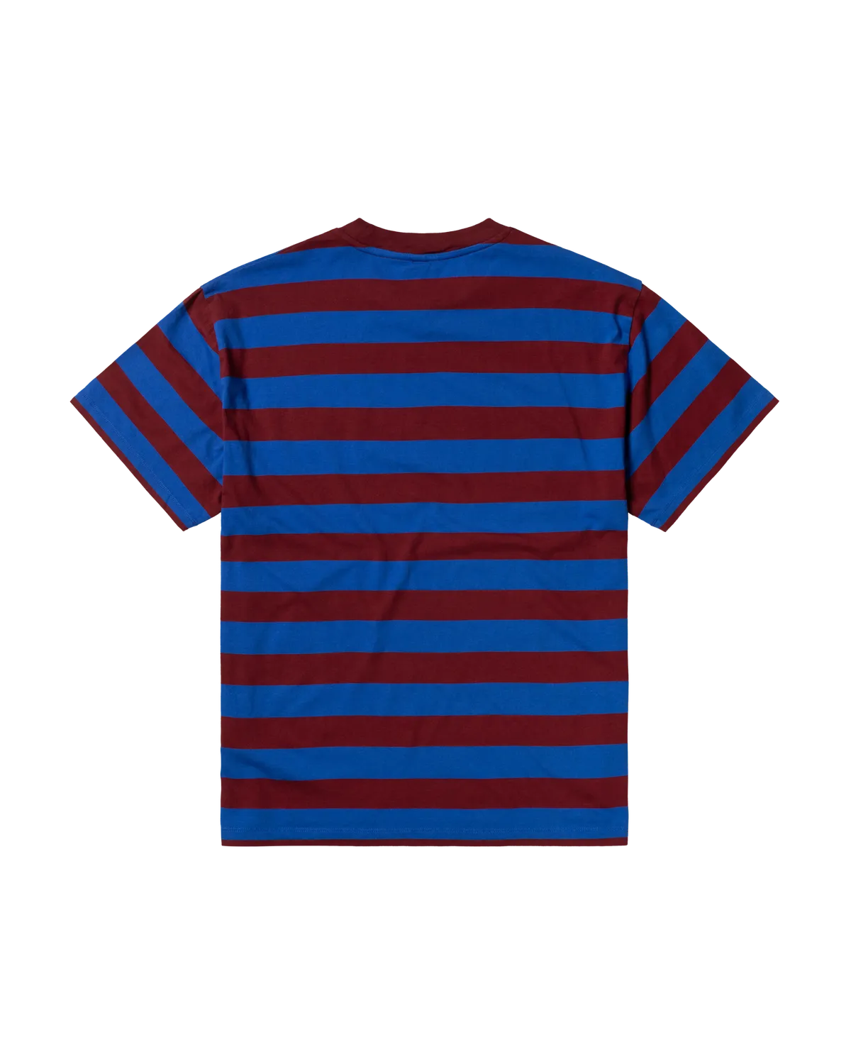No Problemo Striped SS Tee tricou dungi burgundy bumbac