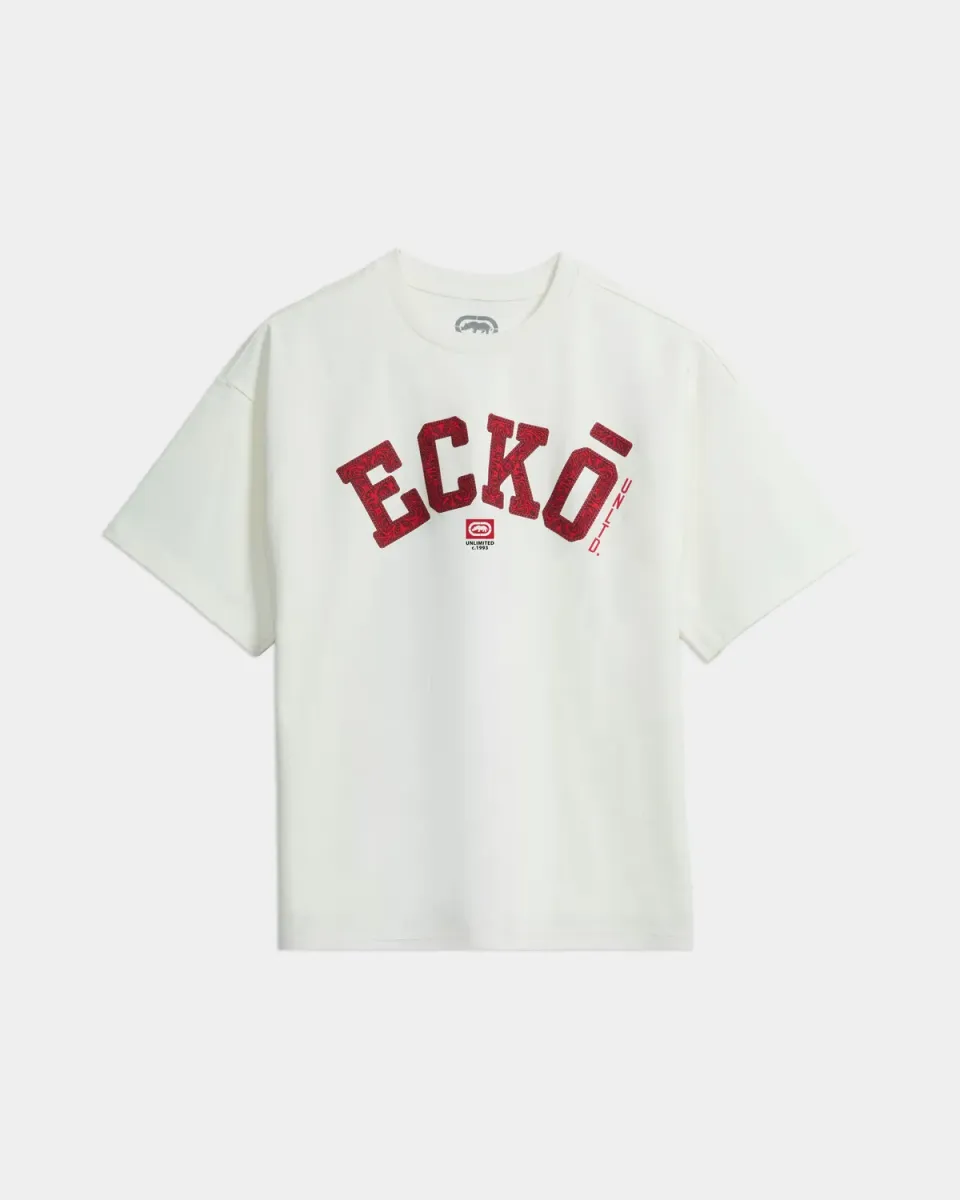 Ecko Red Overstand tricou greu bumbac cu scris