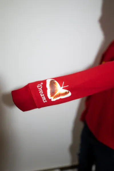 CREATEDBY Logo sweatshirt rosu bumbac gros
