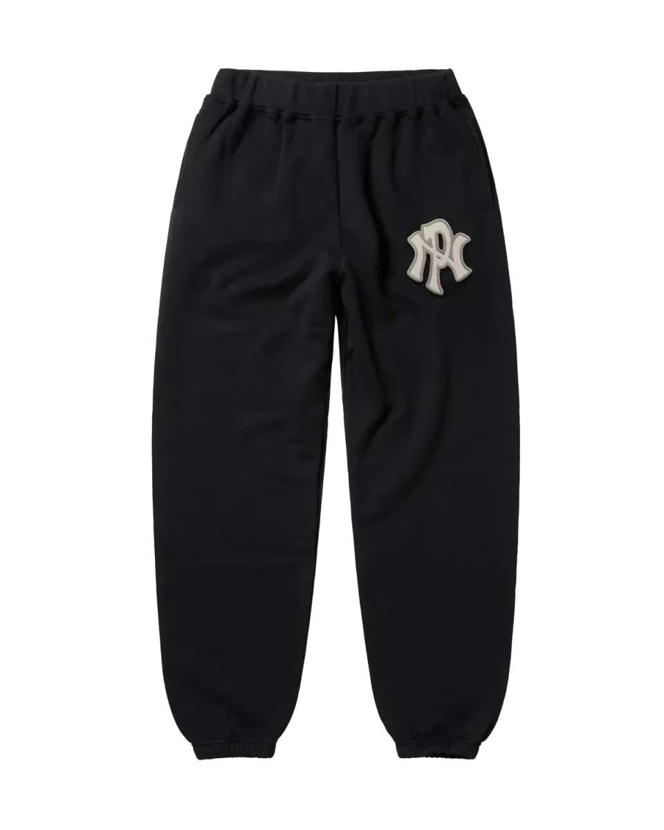 No Problemo NYP Sweatpant pantaloni negri bumbac