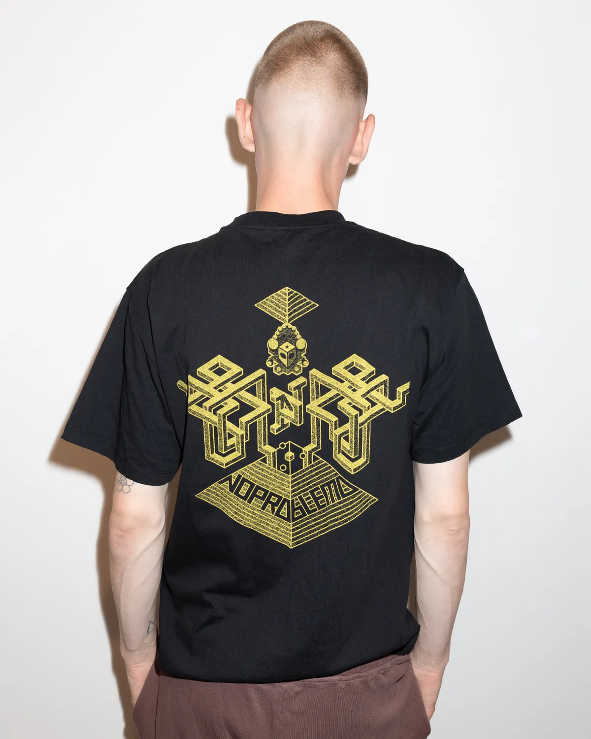 No Problemo Atomic Pyramid SS Tee tricou negru bumbac