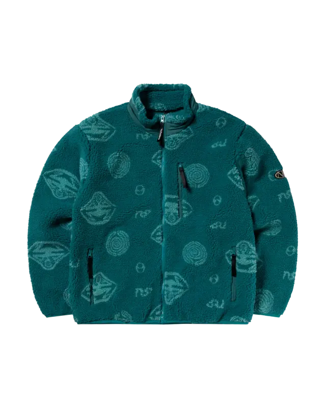 No Problemo Space Travel geaca fleece aqua unisex