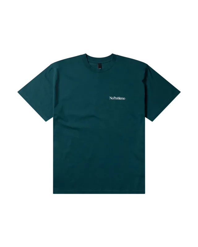 No Problemo Mini Problemo SS Tee tricou teal bumbac
