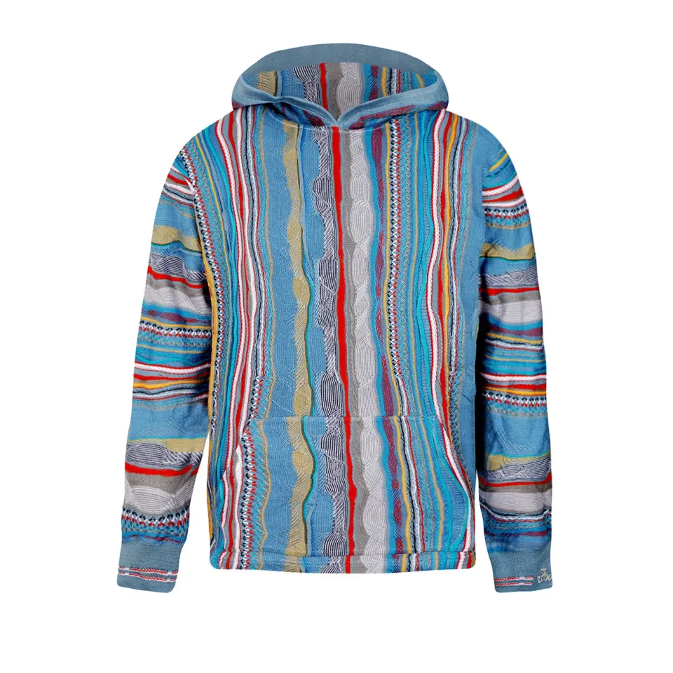 COOGI Light Weight Sweater Knit hanorac gri-albastru