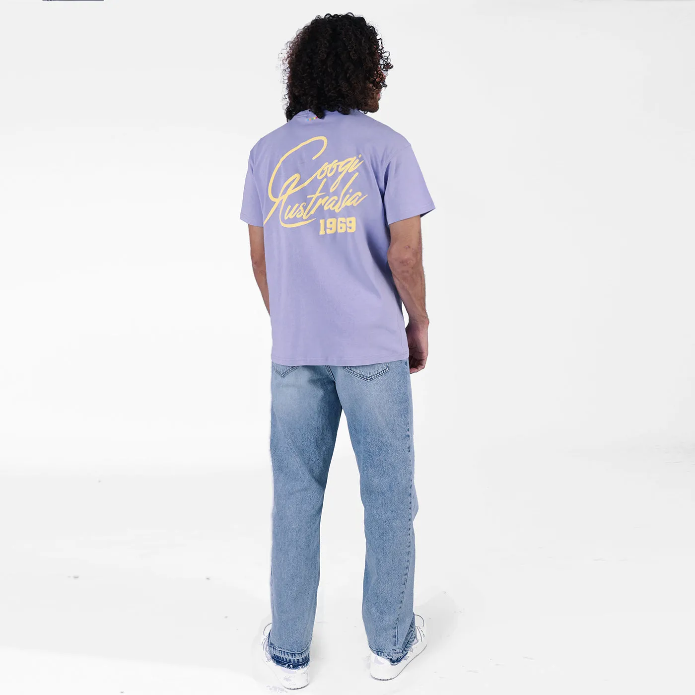 COOGI Script tricou bleu deschis bumbac